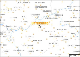 map of Unterhaag