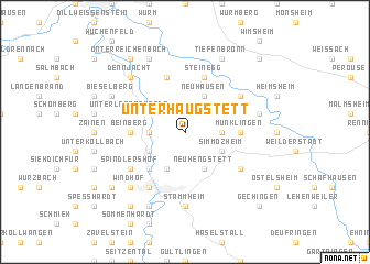 map of Unterhaugstett
