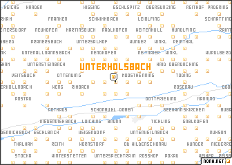 map of Unterholsbach