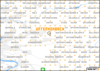 map of Unterhombach