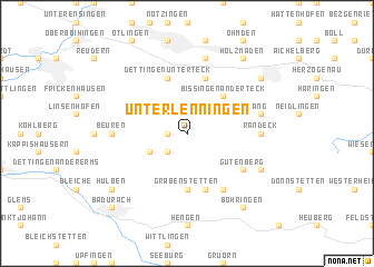 map of Unterlenningen