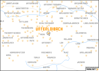 map of Unterloibach