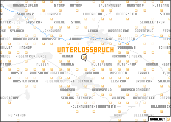 map of Unterloßbruch