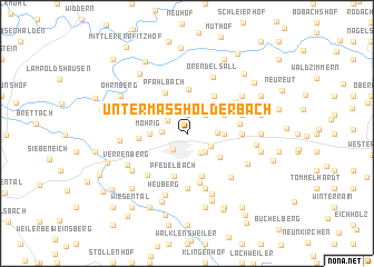 map of Untermaßholderbach