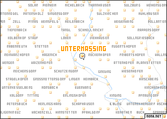 map of Untermässing