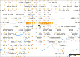 map of Unterminderdorf