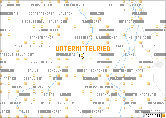map of Untermittelried