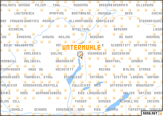 map of Untermühle