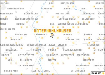 map of Untermühlhausen