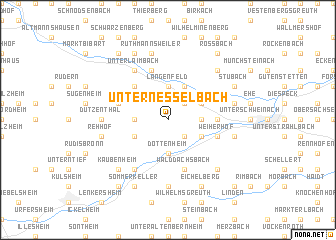 map of Unternesselbach