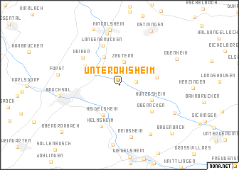 map of Unteröwisheim