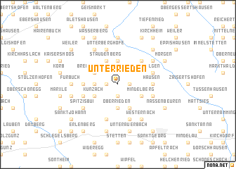 map of Unterrieden