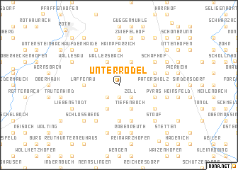 map of Unterrödel