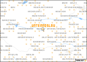 map of Unterröslau