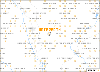 map of Unterroth