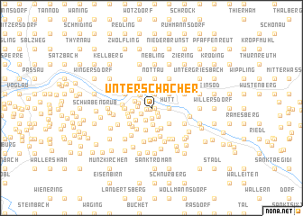 map of Unterschacher