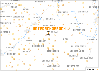 map of Unterscharbach
