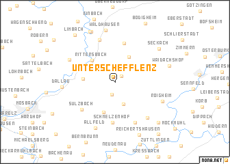 map of Unterschefflenz