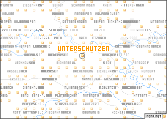 map of Unterschützen