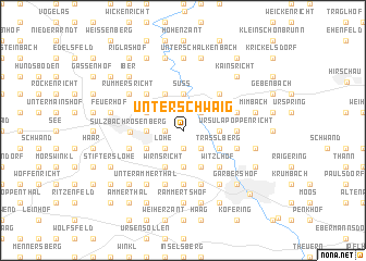 map of Unterschwaig