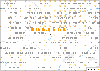 map of Unterschweinbach