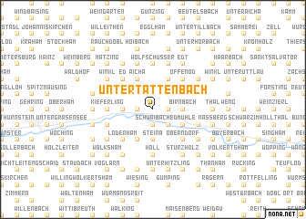 map of Untertattenbach