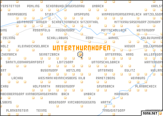 map of Unterthurnhofen