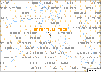 map of Untertillmitsch