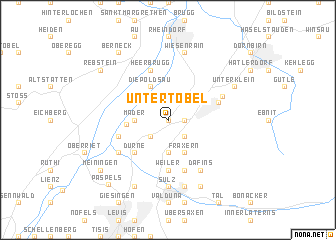 map of Untertobel