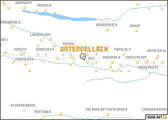 map of Untervellach