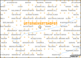 map of Unterweikertshofen