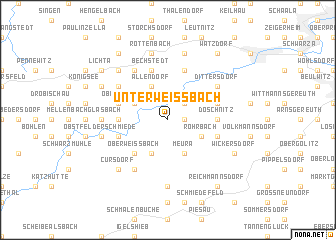 map of Unterweißbach