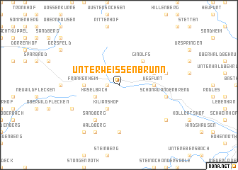 map of Unterweißenbrunn