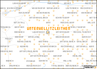 map of Unterwellitzleithen