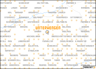 map of Unterwengen