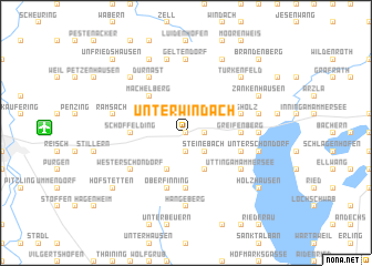 map of Unterwindach