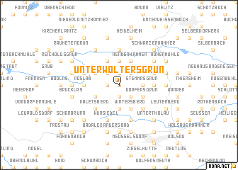 map of Unterwoltersgrün