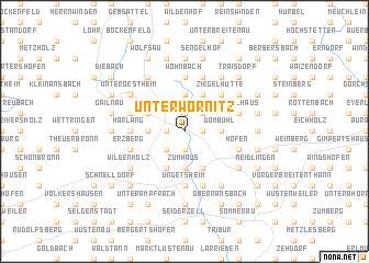 map of Unterwörnitz