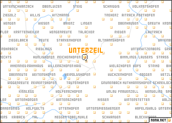 map of Unterzeil