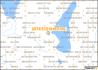 map of Unterzeismering