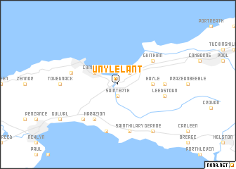 map of Uny Lelant