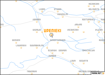 map of Upenieki