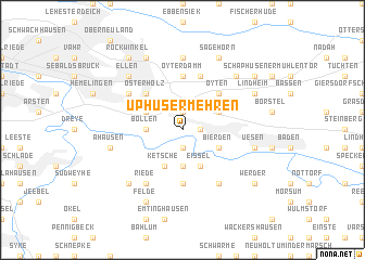 map of Uphusermehren