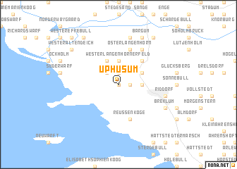 map of Uphusum