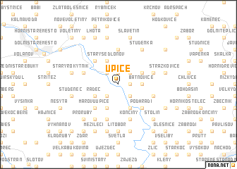 map of Úpice