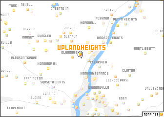 map of Upland Heights