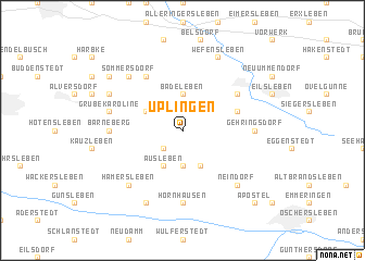 map of Üplingen