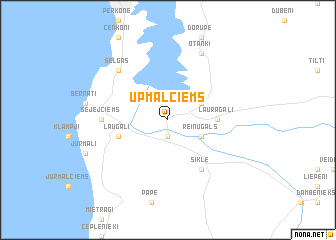 map of Upmaļciems