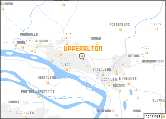 map of Upper Alton
