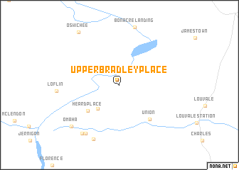 map of Upper Bradley Place